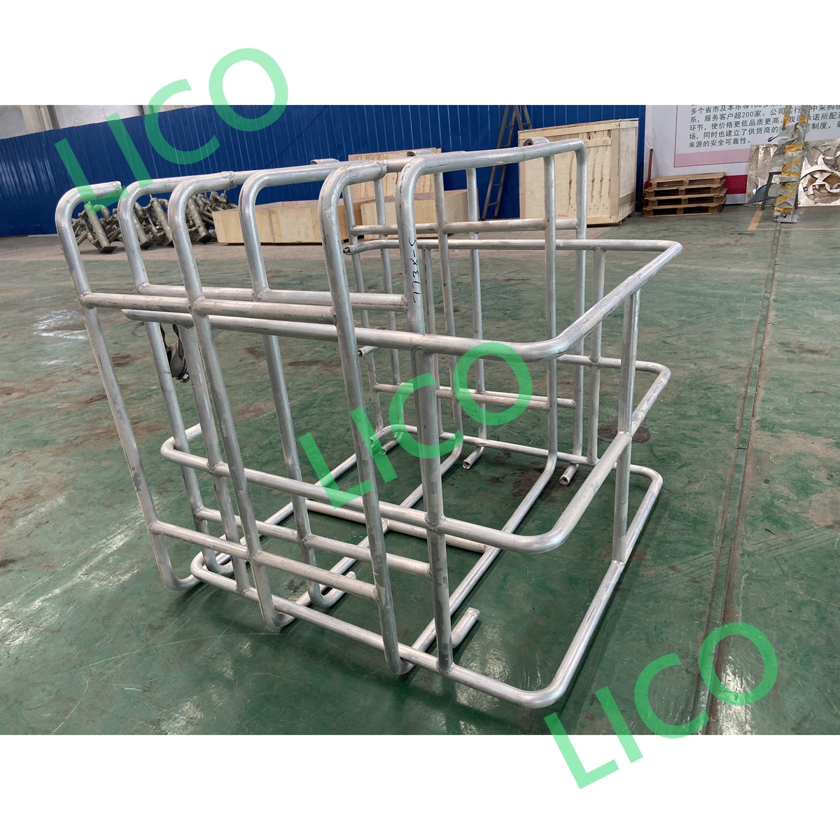 Folding Stair with Safety Cage
